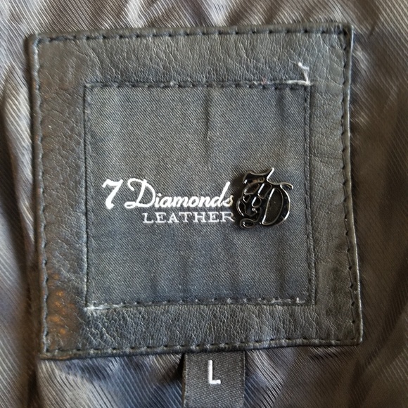 7 Diamonds - Genuine Leather Moto Jacket - Picture 6 of 8